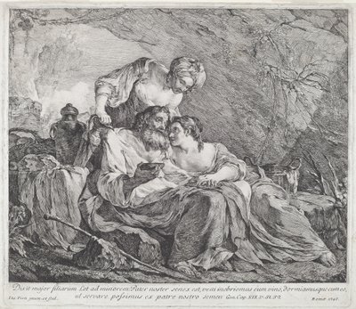 Lot und seine Töchter von Joseph Marie Vien