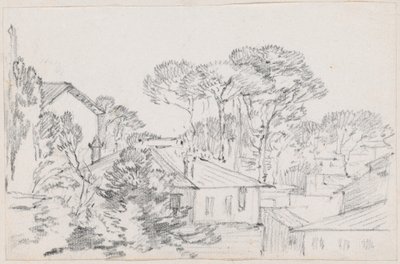 Dächer und Schirmkiefern von Joseph Marie Vien