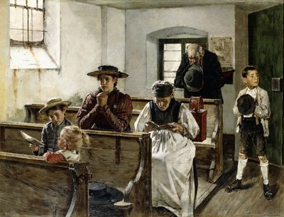 Eine Familie im Gebet von Joseph Molitor Von Muhlfeld