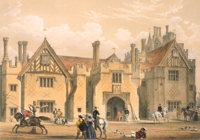 Turnierübung, Compton Wynyates, Warwick, Mitte 1600er von Joseph Nash