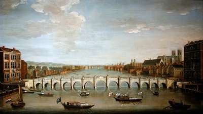 Ansicht der Westminster Bridge von Joseph Nicholls