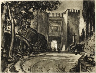 Ein Tor von Segovia von Joseph Pennell