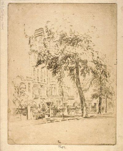 Großer Baum - Cheyne Walk von Joseph Pennell