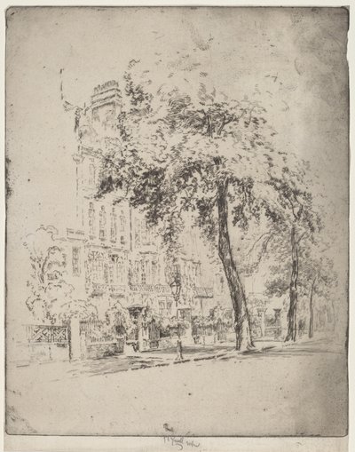 Großer Baum, Cheyne Walk von Joseph Pennell