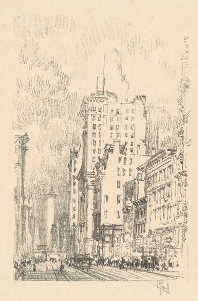 Broadway, oberhalb der Dreiundzwanzigsten Straße von Joseph Pennell