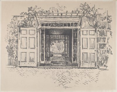 Türöffnung, Wyck, 1912 von Joseph Pennell