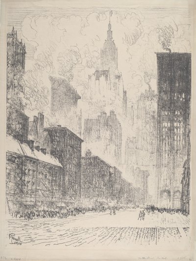 Von der Fulton Street von Joseph Pennell