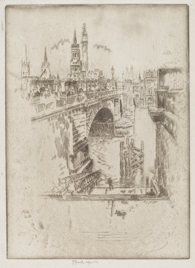 London Bridge Treppen von Joseph Pennell
