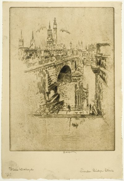 London Bridge Treppen von Joseph Pennell
