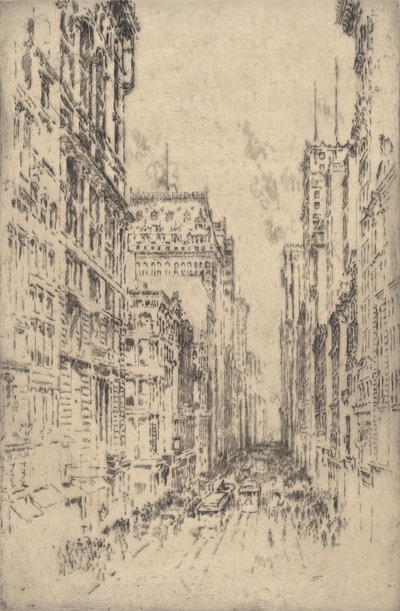 Unteres Broadway, 1904 von Joseph Pennell