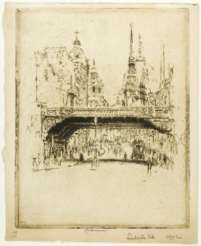 Ludgate Hill von Joseph Pennell