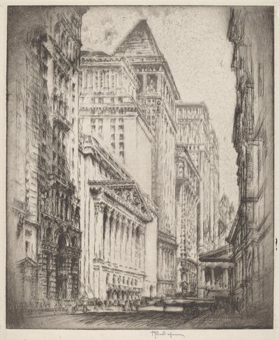 New Yorker Börse von Joseph Pennell
