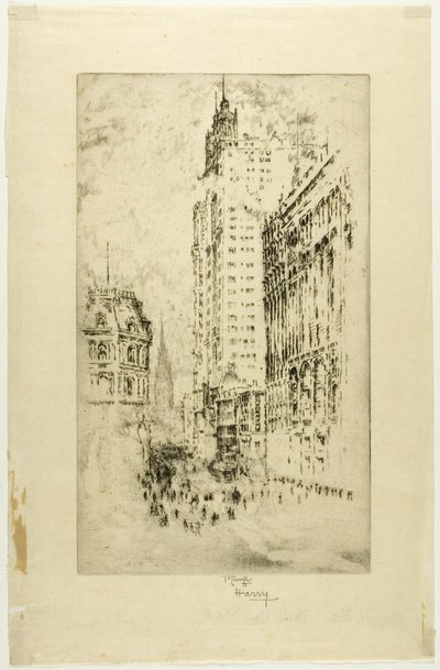 Park Row von Joseph Pennell