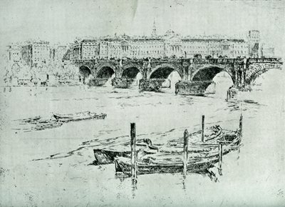 Somerset House, 1928 von Joseph Pennell
