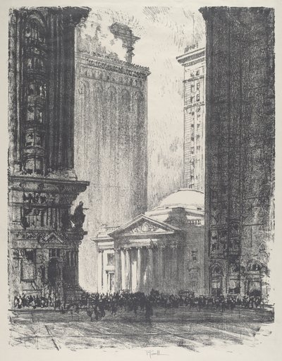 Die Girard Trust Company von Joseph Pennell