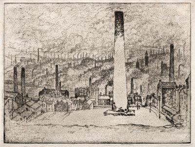 Der große Schornstein, Bradford von Joseph Pennell