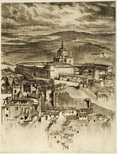Das Hospiz des Heiligen Johannes, Toledo von Joseph Pennell