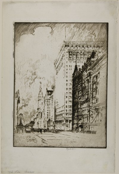Der Löwe, Chicago von Joseph Pennell