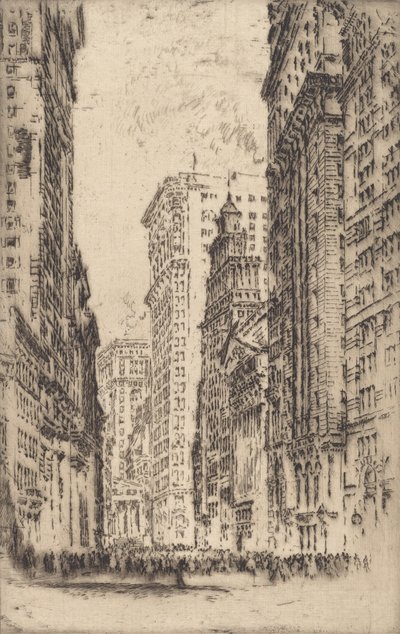 Die Börse, 1904 von Joseph Pennell