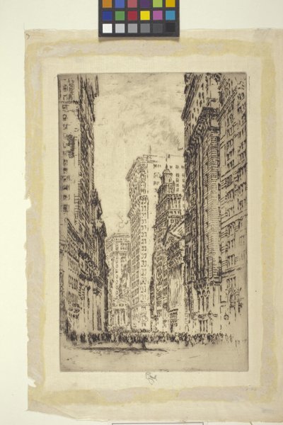 Die Börse, New York von Joseph Pennell
