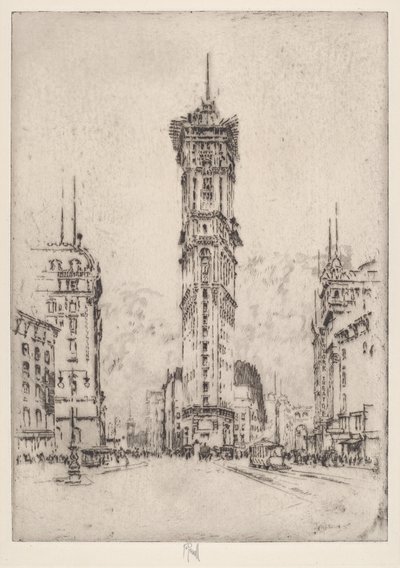 Das Times-Gebäude von Joseph Pennell