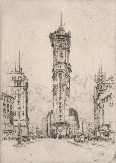 Das Times-Gebäude von Joseph Pennell
