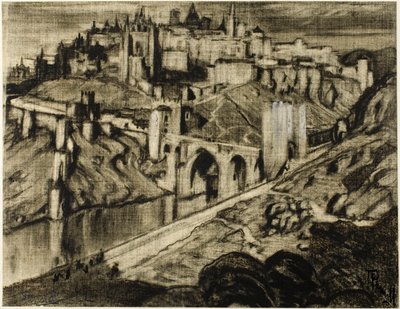 Die hoch aufragende Stadt, Toledo von Joseph Pennell