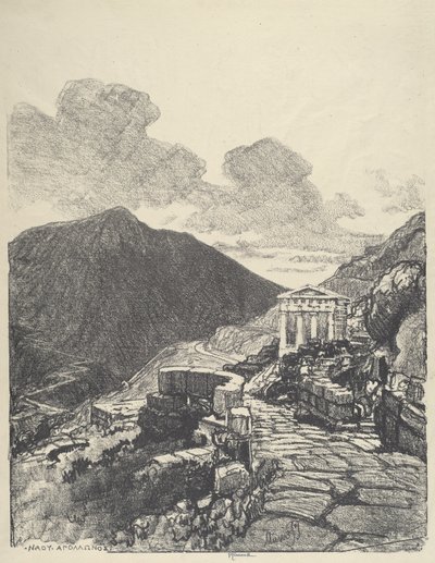 Der Schatz von Athen, Delphi von Joseph Pennell