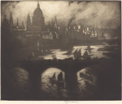 Wrens Stadt, 1909 von Joseph Pennell
