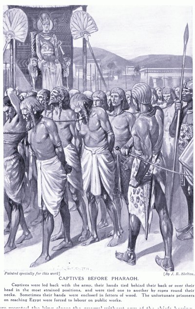 Gefangene vor dem Pharao, ca. 1920 von Joseph Ratcliffe Skelton