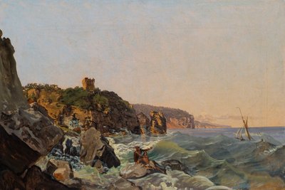 Schiffbruch an der Küste bei Neapel von Joseph Rebell