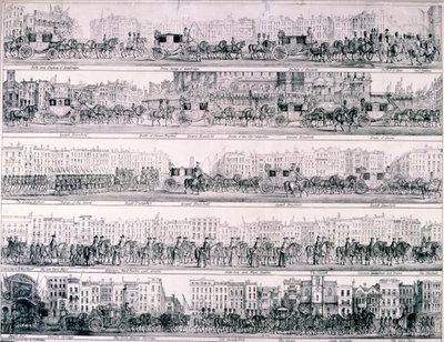 Queen Victorias Fortschritt durch London, 1837 von Joseph Robins