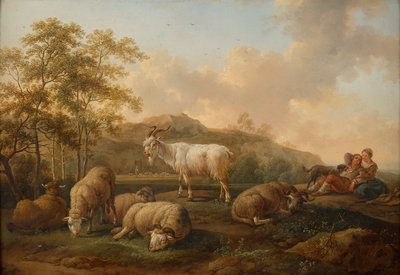 Landschaft mit weidendem Vieh von Joseph Roos d. Ä.