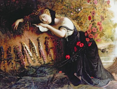 Ophelia, 1860 von Joseph Severn
