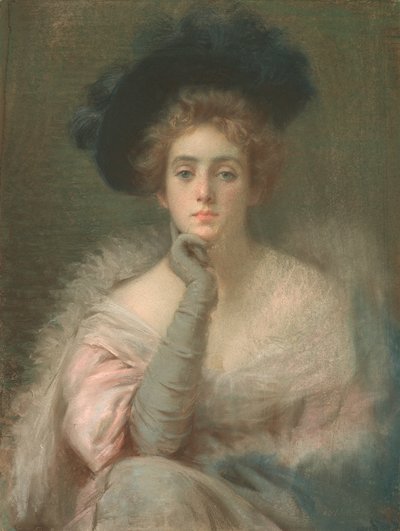 Dame in Pink, 1898 von Joseph W. Gies