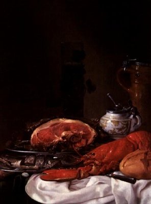 Stillleben mit Hummer von Joseph de Bray