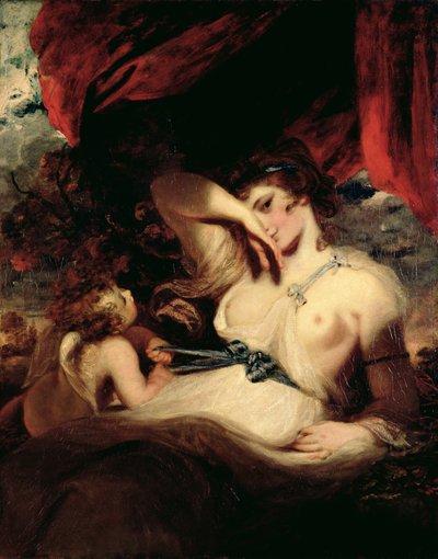Amor löst den Gürtel der Venus von Joshua Reynolds