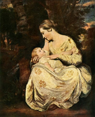 Mrs. Hoare und Kind, 1763-1764, ca. 1912 von Joshua Reynolds