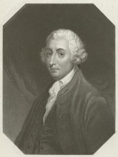 Porträt von Tobias Smollett von Joshua Reynolds