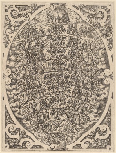 Die Hierarchie des Himmels von Jost Amman
