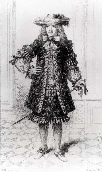 Molière (1622-73) graviert von B. Damman von Jouaust Jouaust
