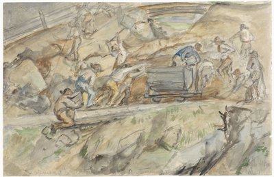 Steinbruch bei Pontresina von Jozef Israëls