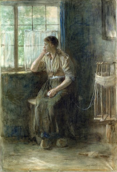 Frau am Fenster von Jozef Israëls