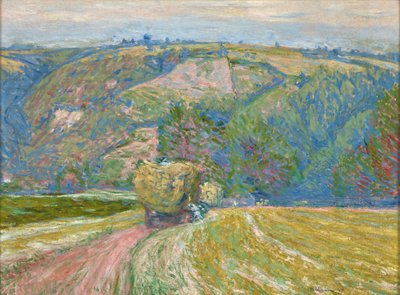 Wagen mit Heu von Jozef Pankiewicz