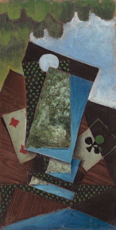 Ass der Kreuz und Vier der Karo von Juan Gris