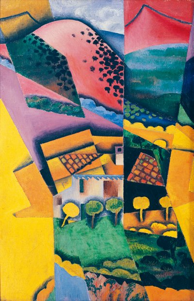 Landschaft bei Ceret von Juan Gris