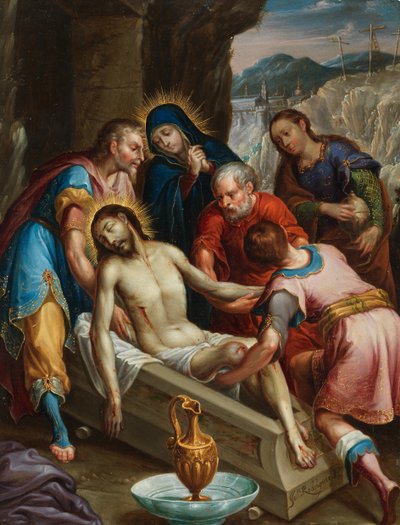 Die Grablegung Christi, ca. 1702 von Juan Rodríguez Juárez
