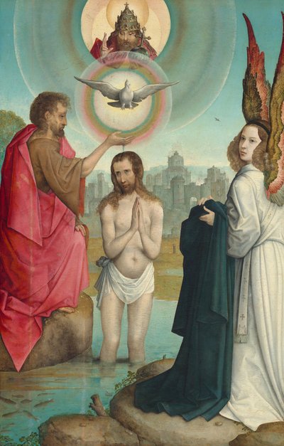 Die Taufe Christi von Juan de Flandes