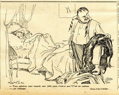 Candide, Satirisch in N & B von Jules Abel Faivre