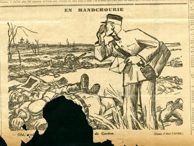 Candide, Satirisch in Schwarz-Weiß von Jules Abel Faivre